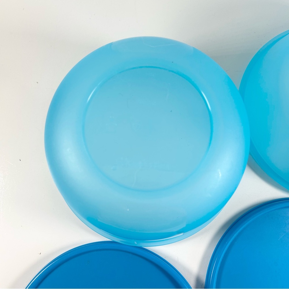 Tupperware Clarissa Blue Round Food Storage Bowls with Lids 1.5L 2L 1701 1700 - Picture 7 of 11